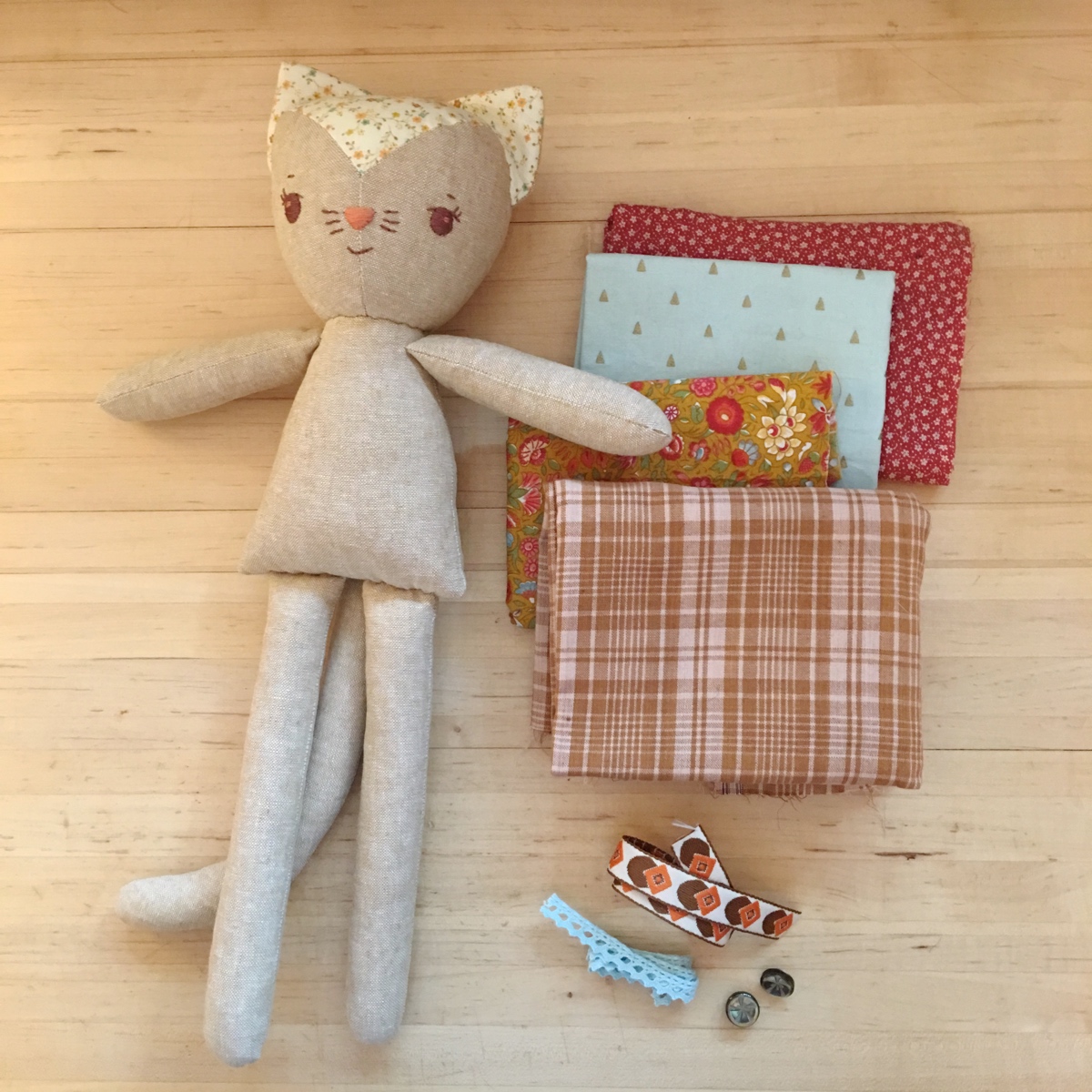 Make-Along Animals doll sewing pattern